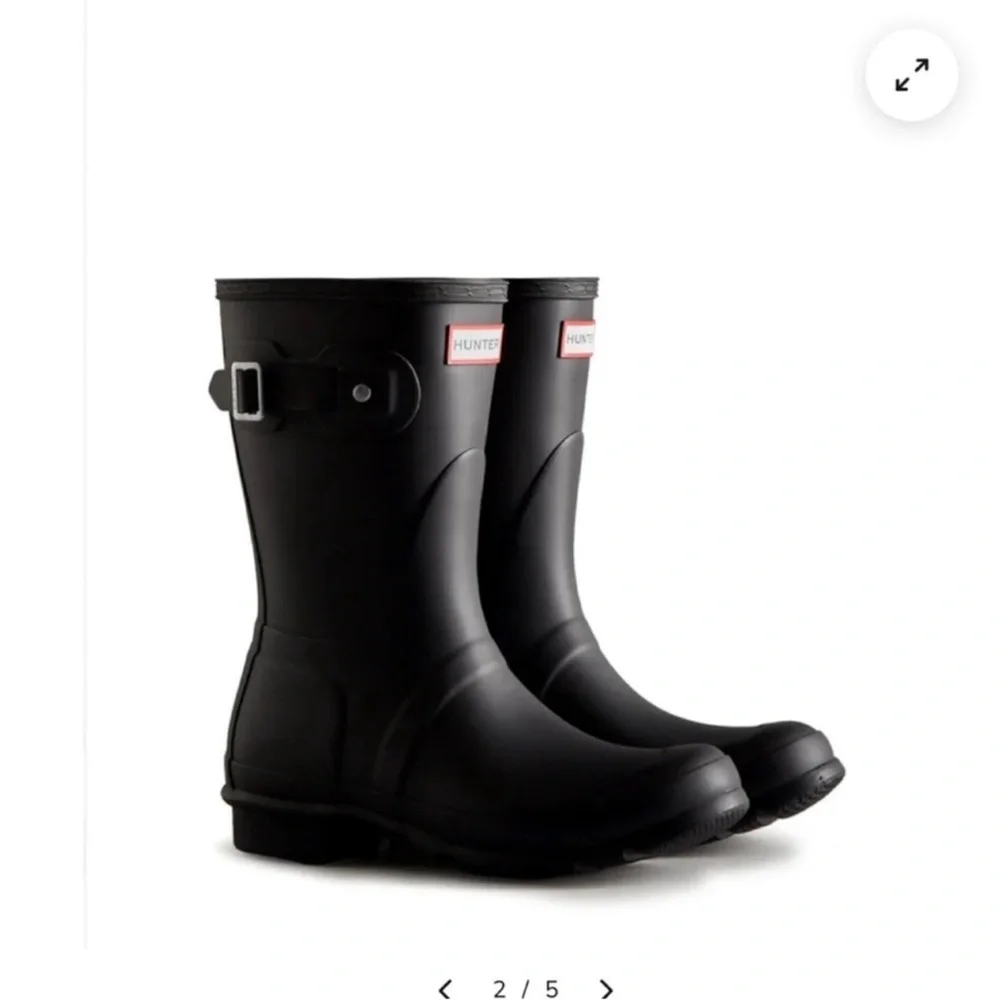 🔥NEW🔥HUNTER 🔥sz 8 BLACK Shorts Toure Rubber rain garden boots price firm!